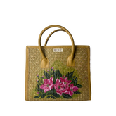 Sedge Tote Bag With Leather Strap